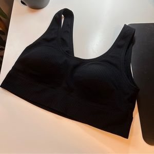 Torrid Black Rib Scoop Neck Seamless Bralette 2
